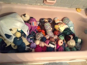 This is what's left of the original yarn stash.